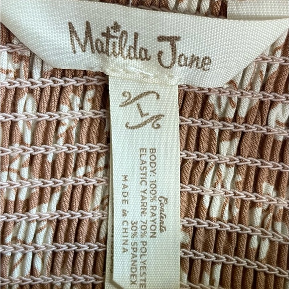 Matilda Jane Just Imagine Lauren smocked floral print midi dress large - Picture 13 of 13